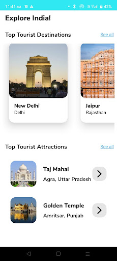 Android application MyYatra screenshort