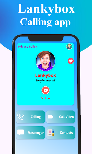 Android application Lankybox calling video chat screenshort