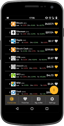 Android application Crypto Coin Market App screenshort
