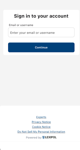 Android application Lexipol Platform Application screenshort