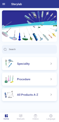 Android application Sterylab screenshort