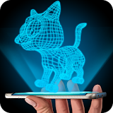 Hologram 3D Cat Simulator icon