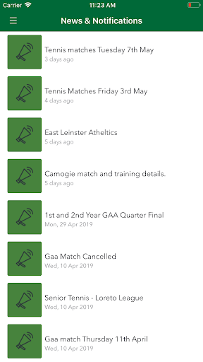 Android application Loreto College Foxrock screenshort