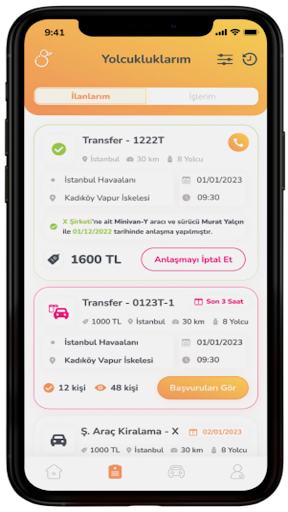 Ördek: Turizm Transfer Screen 2