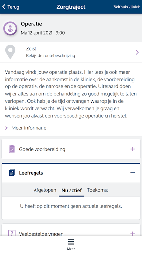 Mijn Velthuis Kliniek Screen 3