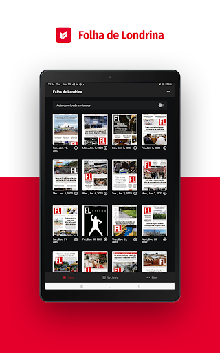 Android application Folha de Londrina screenshort