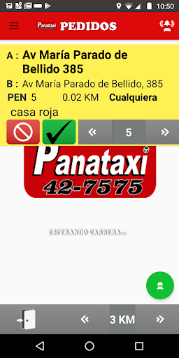 Android application Panataxi Taxista screenshort