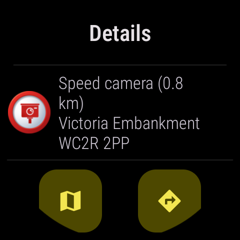 Speed cameras overview map