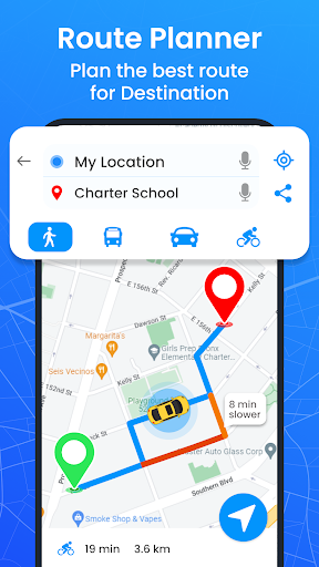 Android application GPS Locator - Road Maps screenshort