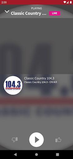 Classic Country 104.3 Screen 2