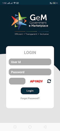 Android application GeM Seller screenshort