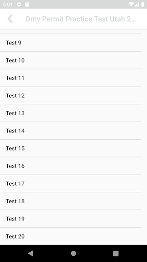 Android application Dmv Practice Test Utah 2023 screenshort