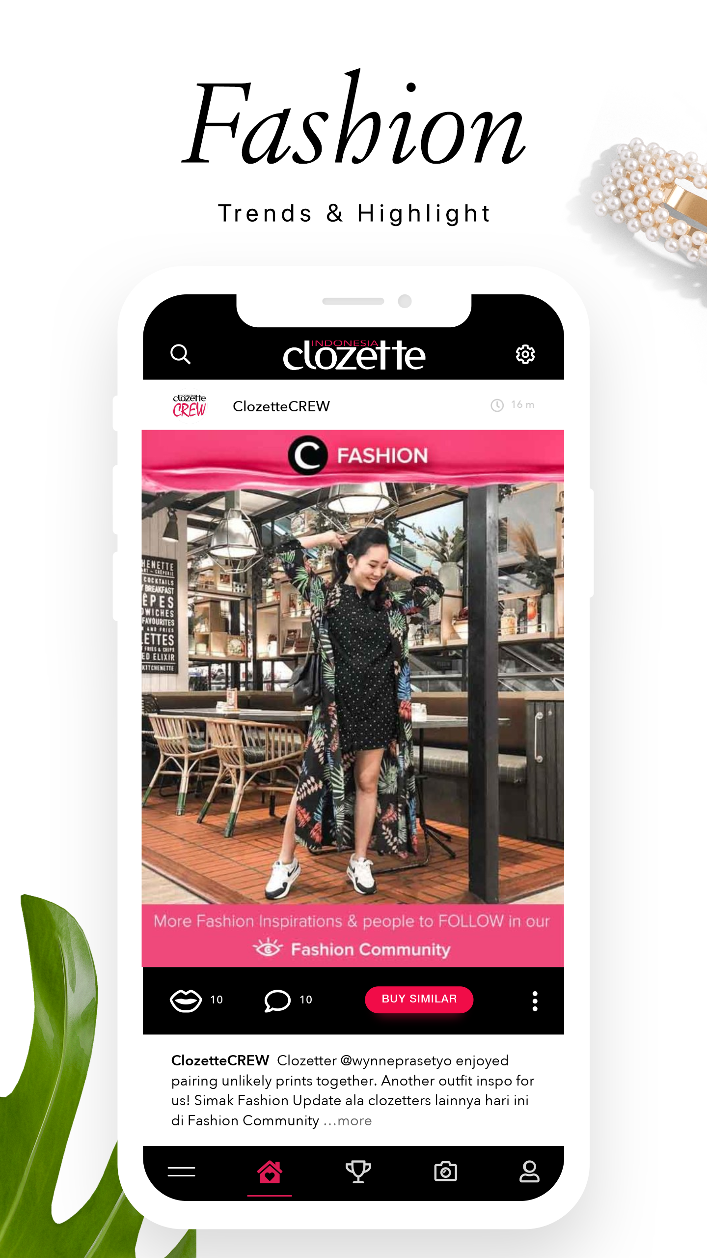 Android application Clozette Indonesia screenshort