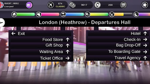 Android application Airline Traveler Simulator screenshort