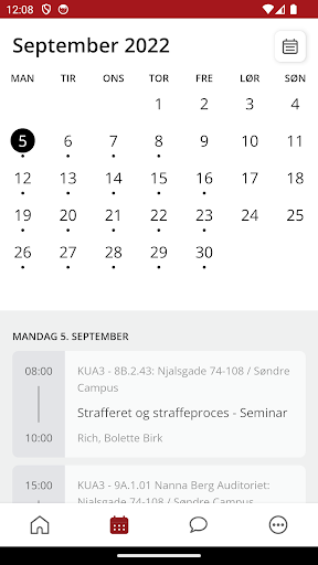 myUCPH Screen 3