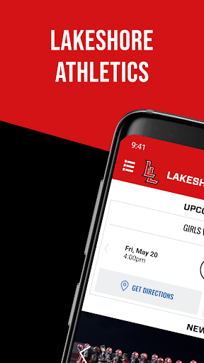 Android application Lakeshore Athletics screenshort