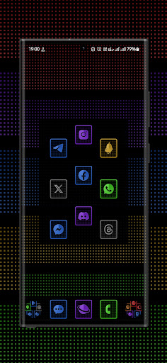 Screenshot of Vertical Glitz Icon Pack