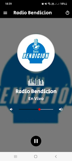 Android application Radio Bendición screenshort