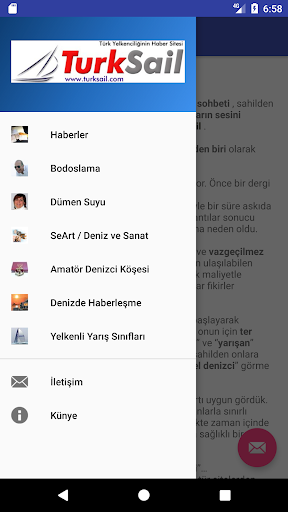 Android application TurkSail screenshort