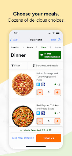 Screenshot of Nutrisystem