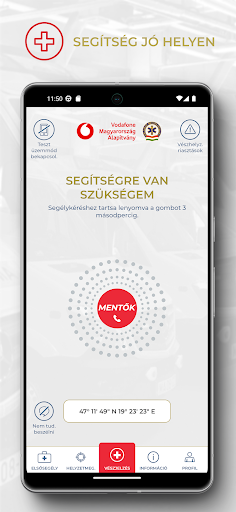 Android application ÉletMentő screenshort