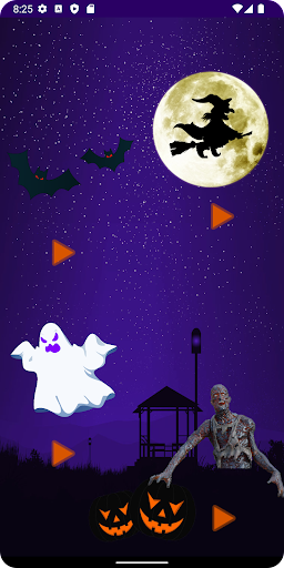 Android application Halloween: sonidos de miedo screenshort