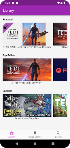 Android application GameWatch screenshort