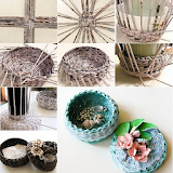 Recycled Newspaper Handicrafts icon