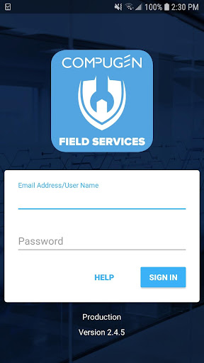 Android application Compugen Field Services screenshort