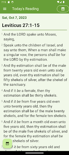 Android application Bible In A Year screenshort