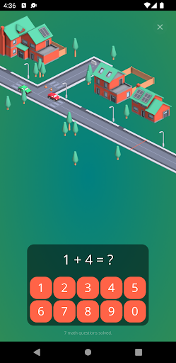 Android application Math Race Game for Kids screenshort