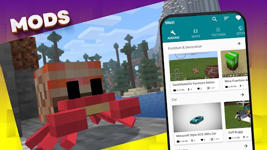 Mods, maps skins for Minecraft 1