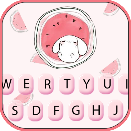 Watermelon Pink Keyboard Backg logo