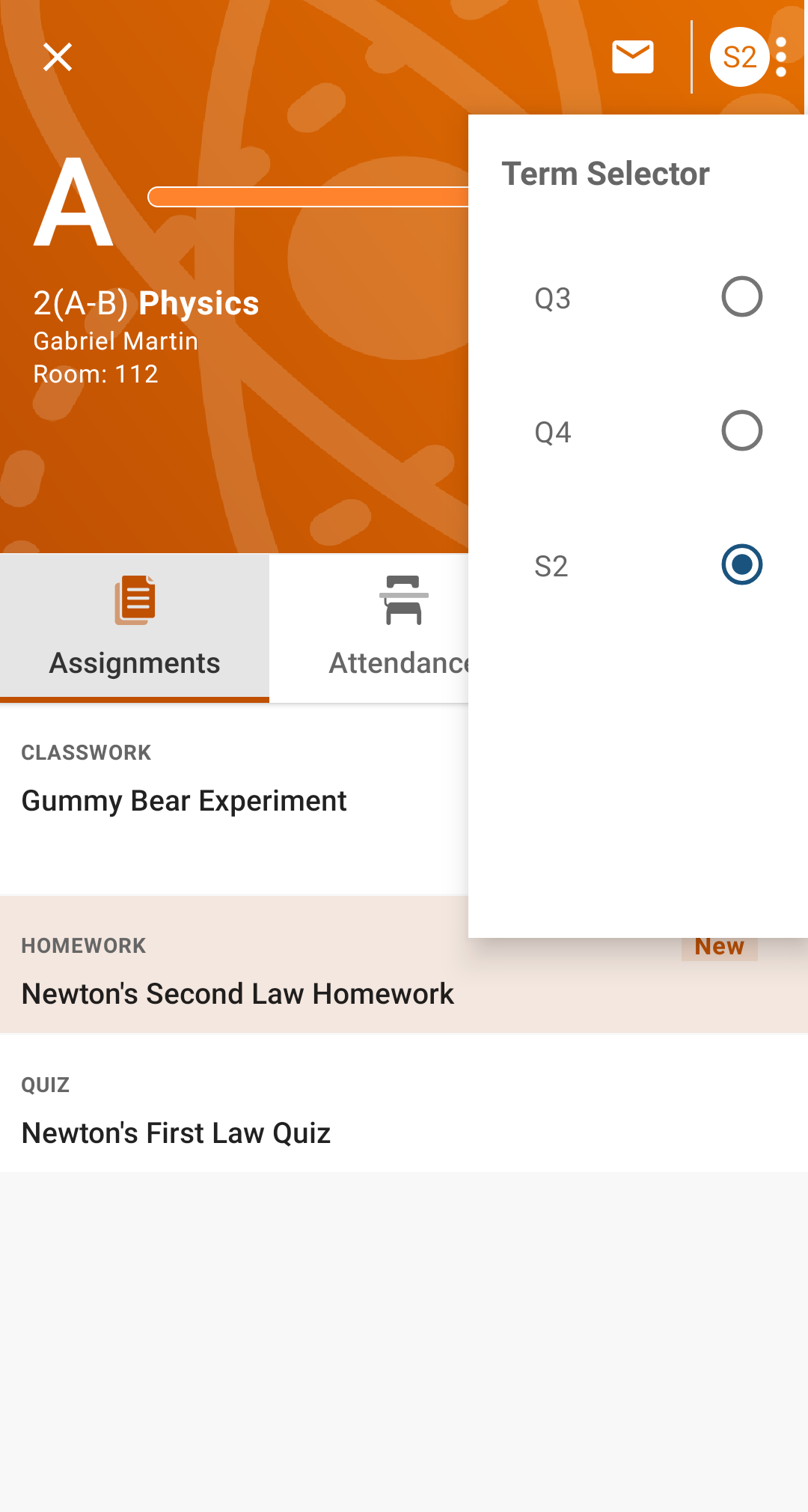 Android application PowerSchool Mobile screenshort