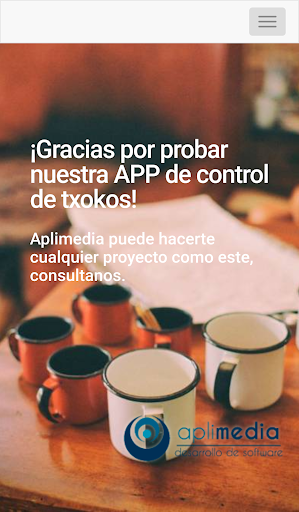 Android application Txokos screenshort