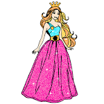 Cover Image of ดาวน์โหลด Princess Glitter Color by Number: หนังสือภาพสีน้ำมัน 3.0 APK