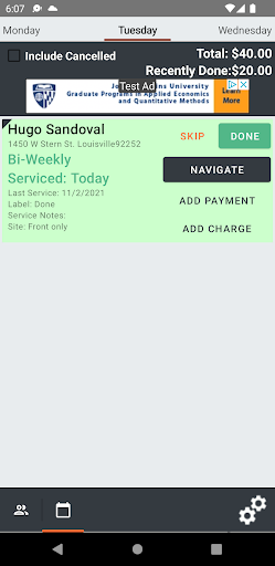 Business Manager Screen 3