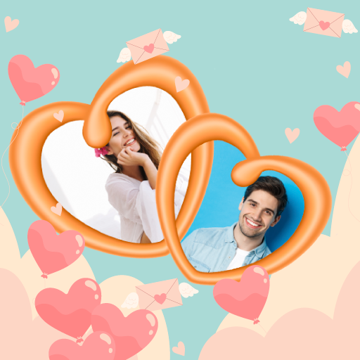 Love collage maker logo