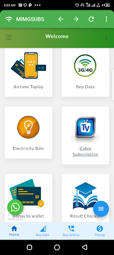 MimgSubs - VTU & Data Services Screen 2