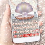 Cover Image of Download Beautiful Pearl Keyboard Theme  APK