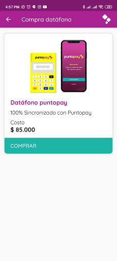 Android application Datáfono Veci screenshort