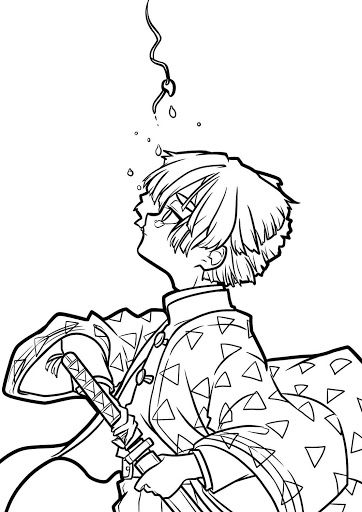 How to Draw Zenitsu Demon Slayer