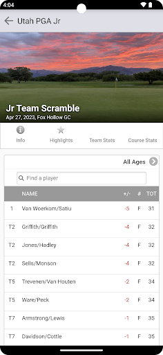 Utah PGA Junior Golf Screen 3