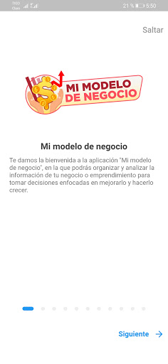 Android application Mi Modelo de Negocio screenshort