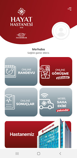 Hayat Hastanesi Telesağlık Screen 2