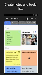 WeNote Premium Apk- Color Notes, To-do, Reminders & Calendar 1