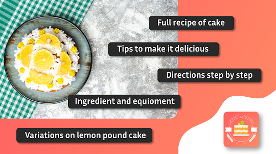Lemon Pound Cake Recipe
