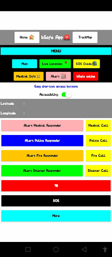 bSafe SOS App Screen 2
