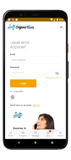 Android application Organo Blues screenshort