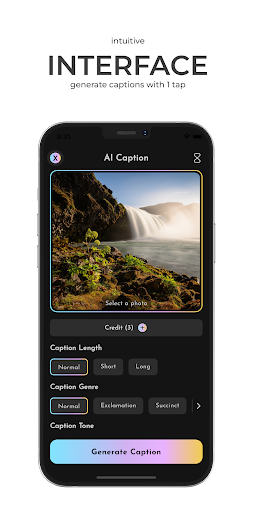 Android application AI Caption - Image Caption screenshort